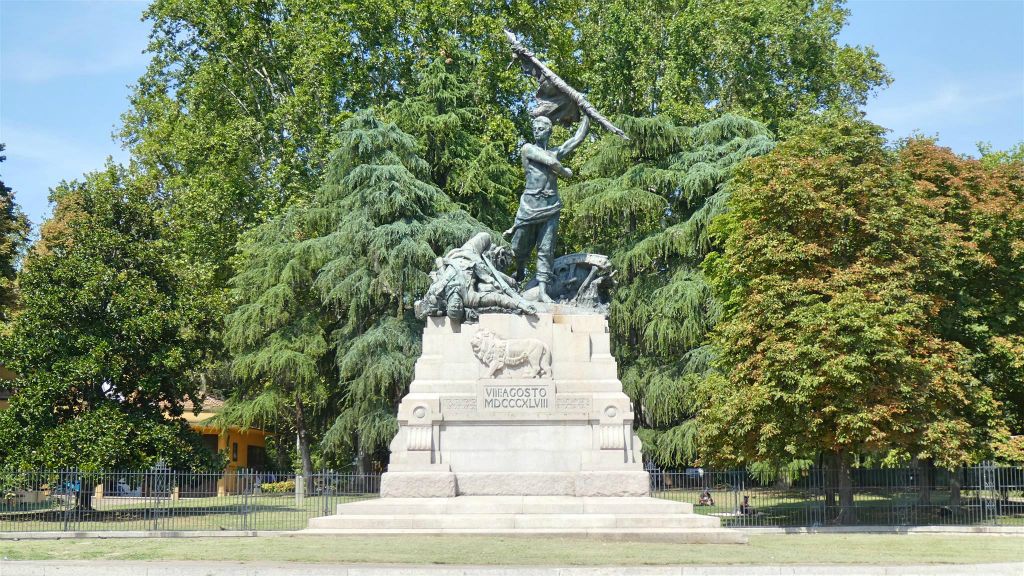 BOLOGNA - het monument voor de gevallenen van 8 augustus 1848