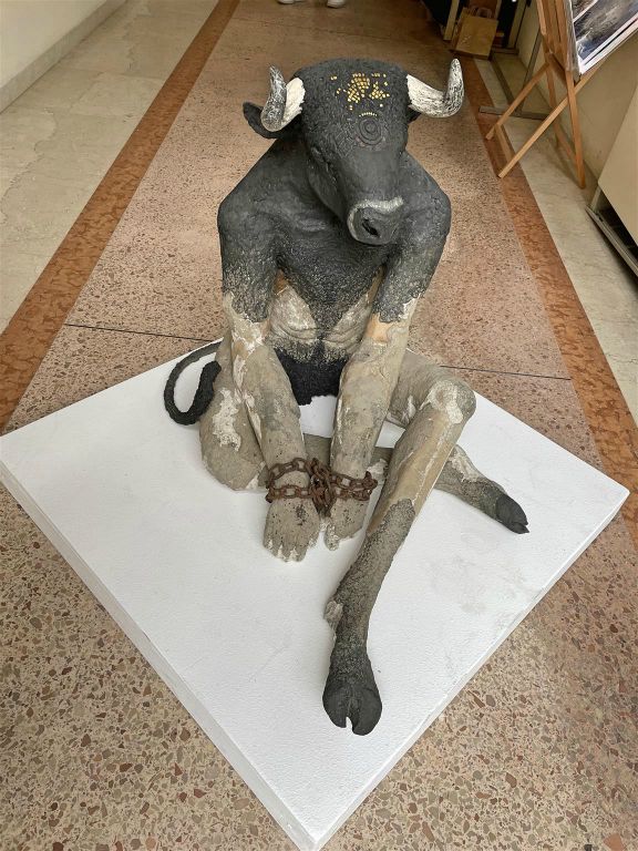 RAVENNA - een kunstwerk in een Dante kunstgallerij