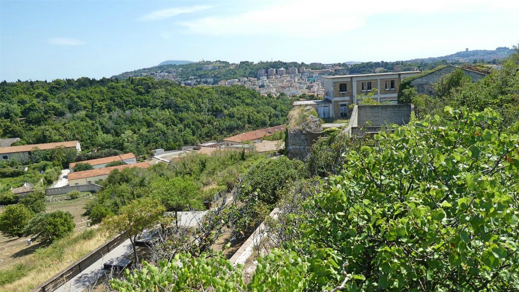 ANCONA - het uitzicht bij de vuurtoren van Ancona