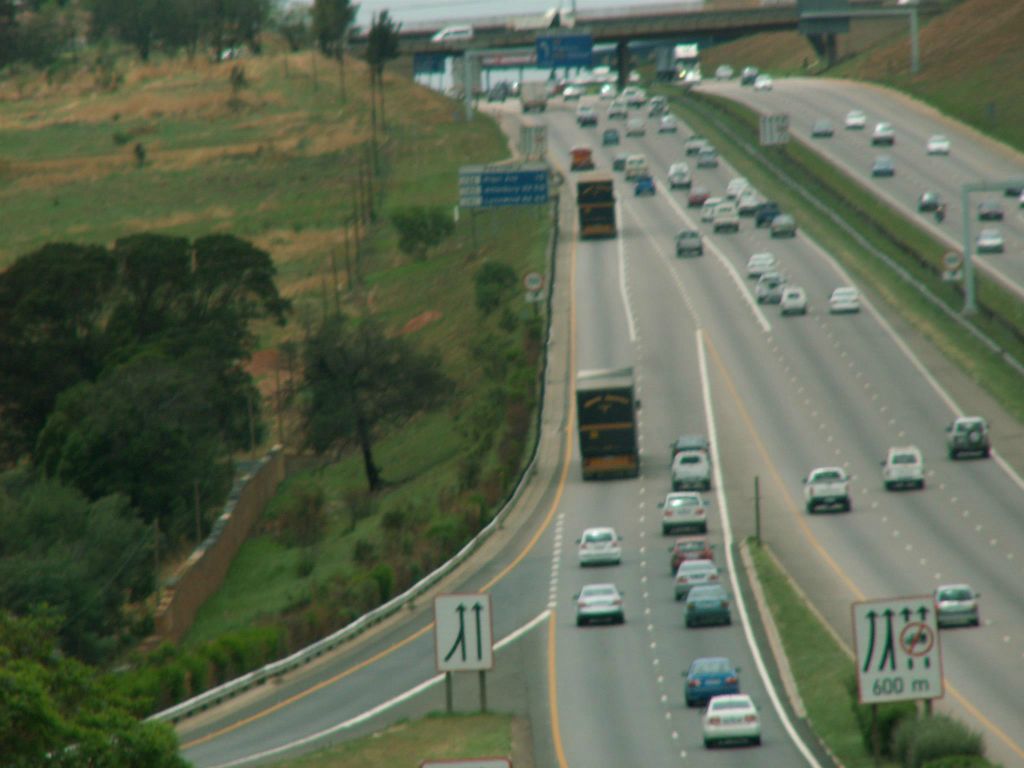 JOHANNESBURG -> PRETORIA - een snelweg