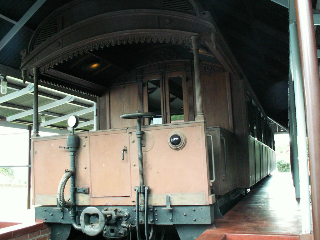 PRETORIA - een trein van Paul Kruger bij het Paul Kruger museum