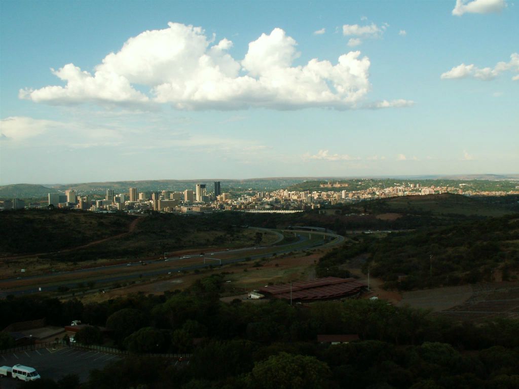 PRETORIA - het uitzicht vanaf het voortrekker monument