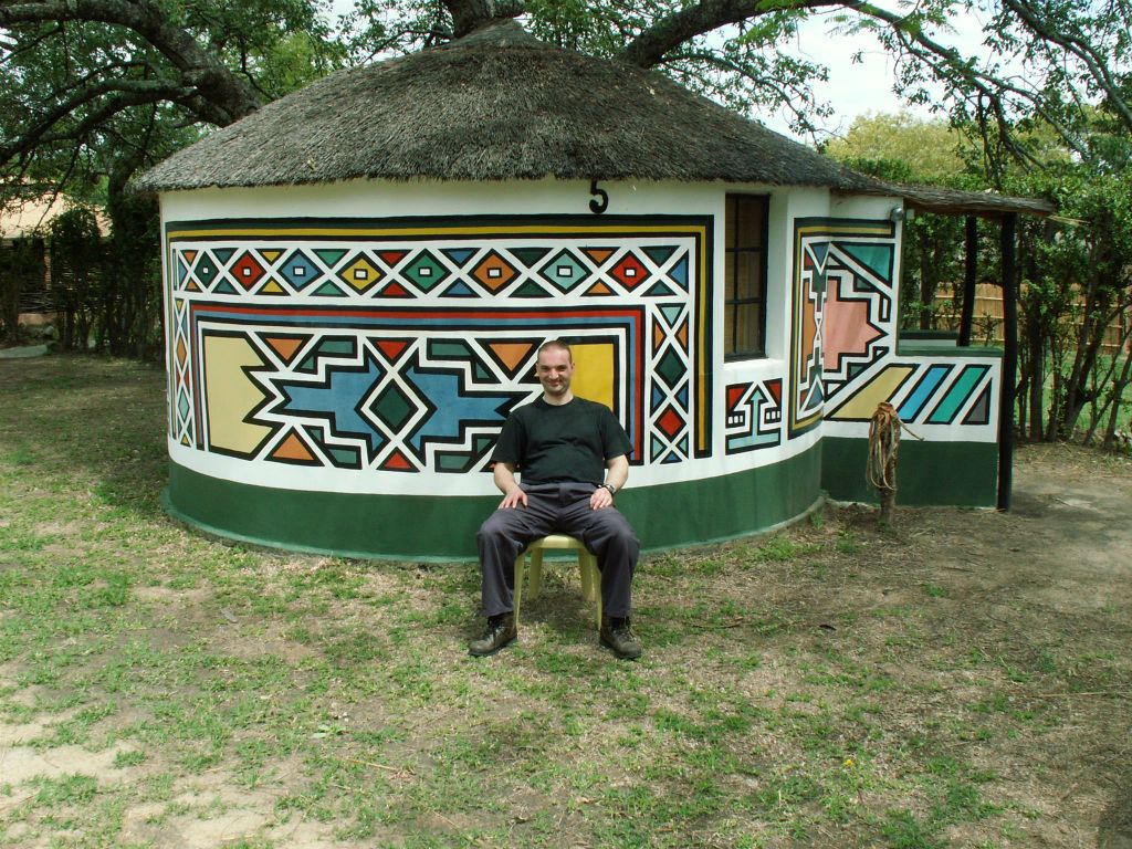 KRUGER NATIONAL PARK - Carlos bij de overnachtingsplek