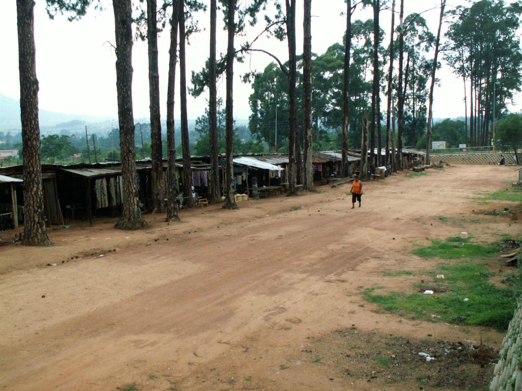 SWAZILAND - een souvenirmarkt