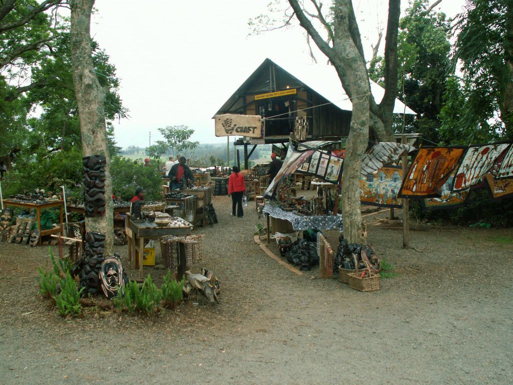 SWAZILAND - een souvenir winkel
