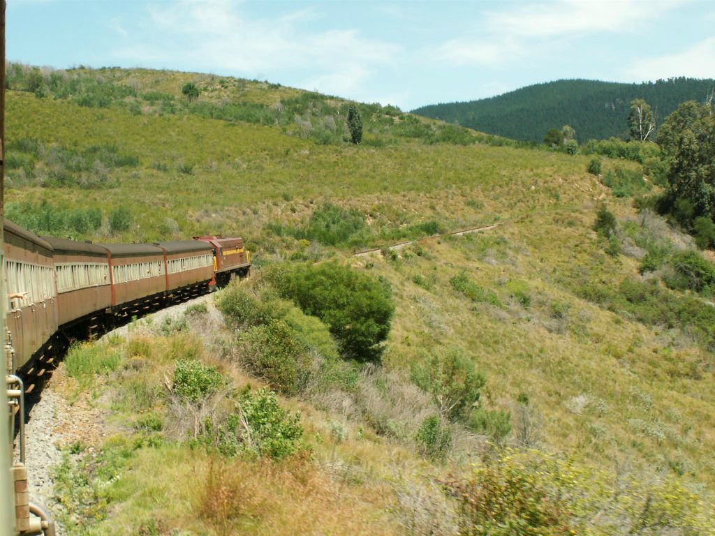 KNYSNA -> GEORGE - het landschap onderweg met de Outeniqua Choo-Tjoe trein