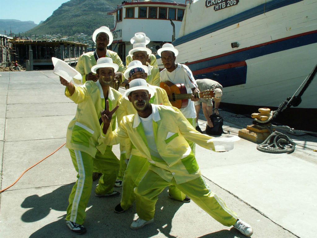 KAAPSTAD - een groep in de haven