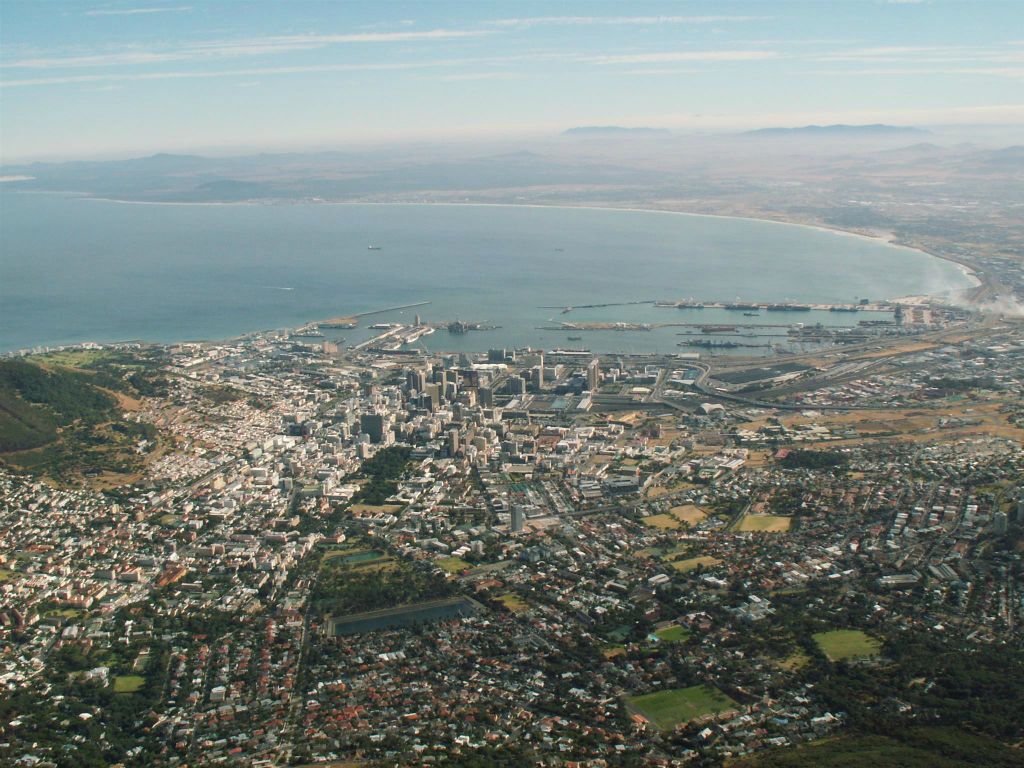 KAAPSTAD - het uitzicht vanaf de tafelberg