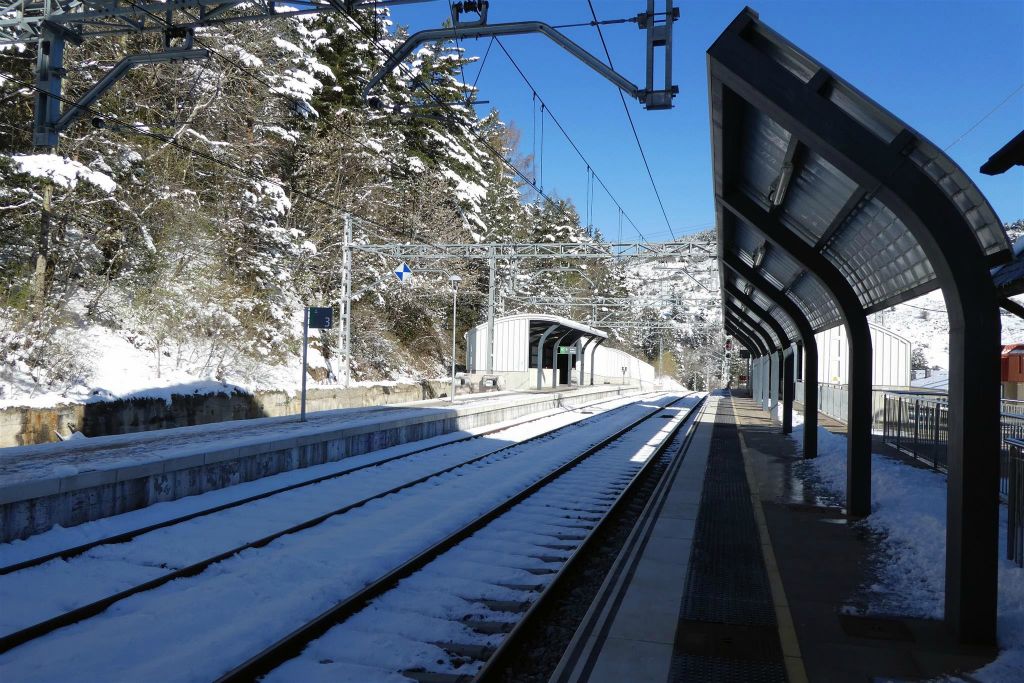 LA MOLINA (SPANJE) - het treinstation van La Molina