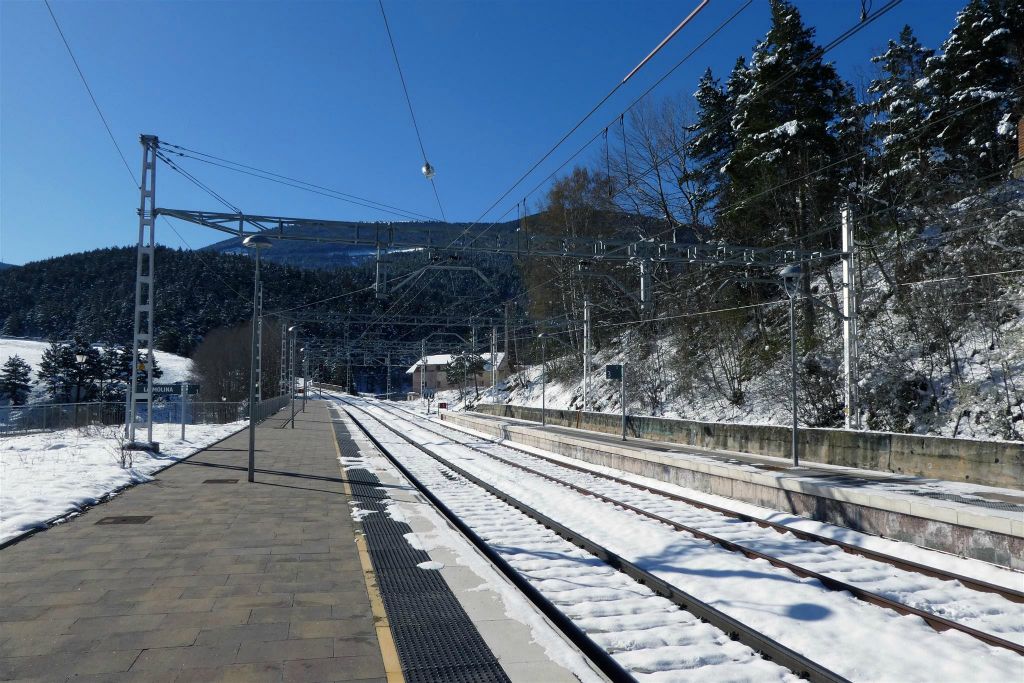 LA MOLINA (SPANJE) - het treinstation van La Molina
