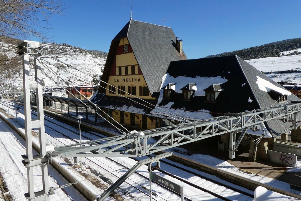 LA MOLINA (SPANJE) - het treinstation van La Molina