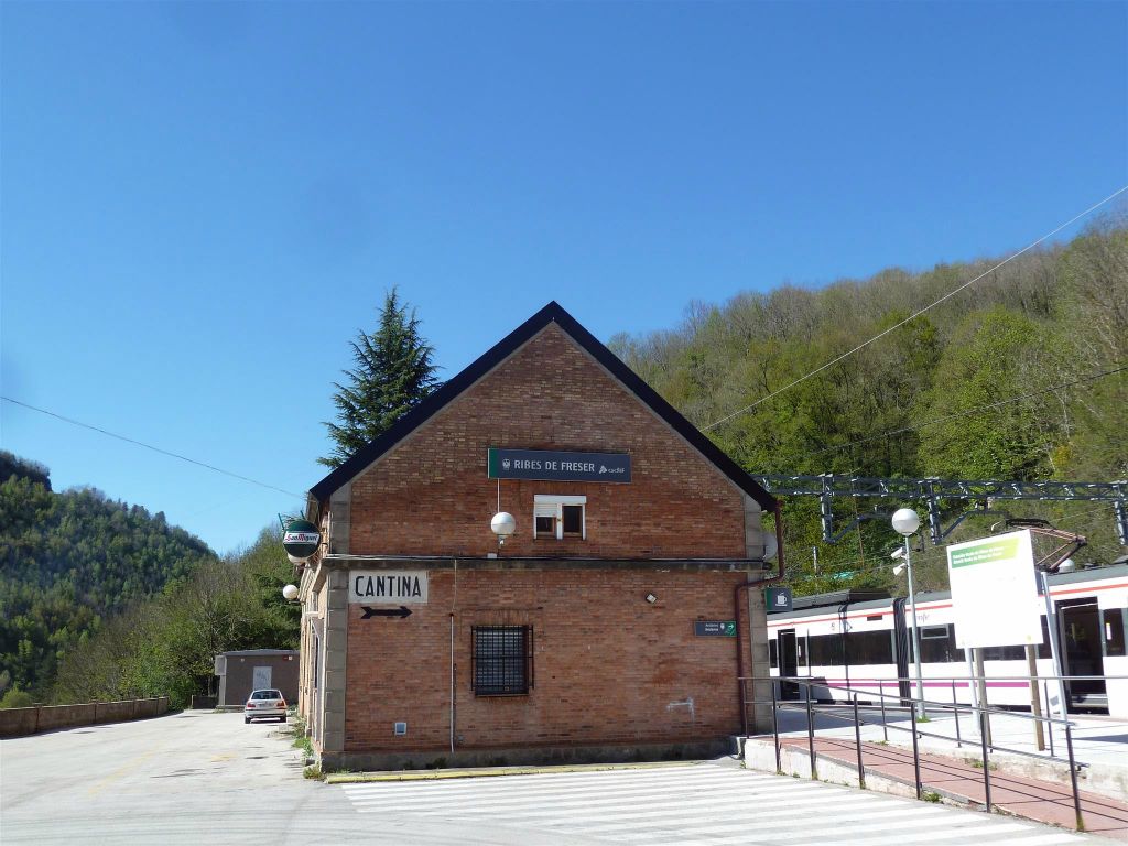 RIBES DE FRESER (SPANJE) - het treinstation van Ribes de Freser