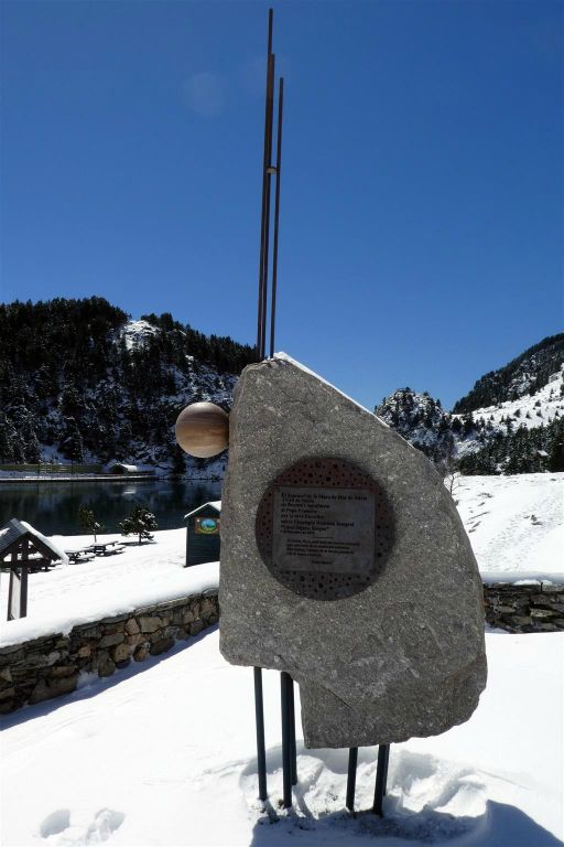VALL DE NURIA (SPANJE) - een gedenksteen