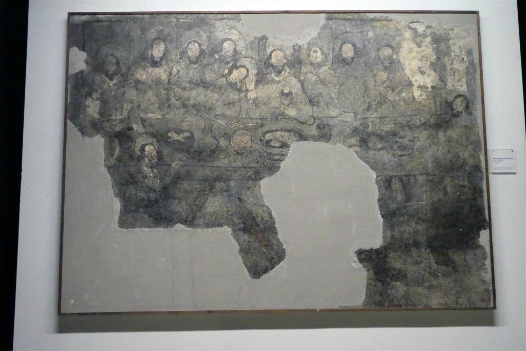 SEU D'URGELL (SPANJE) - een oud schilderij in het museum bij de kathedraal van La Seu d'Urgell