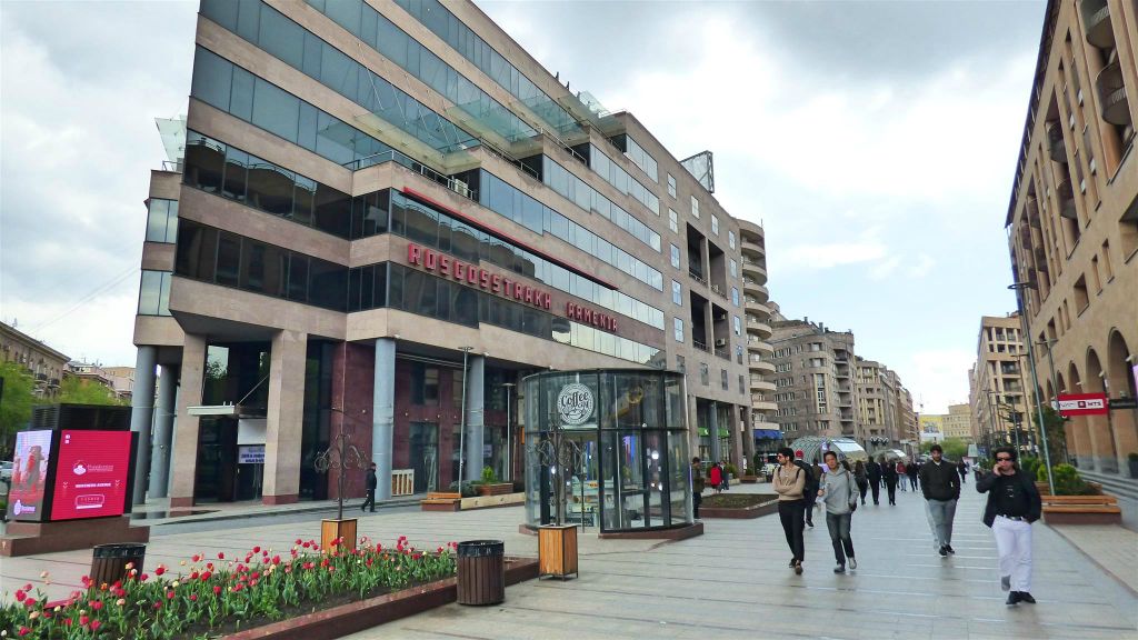 YEREVAN - de voetgangersstraat Northern Avenue