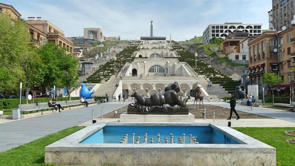 YEREVAN - het park voor de Cascade van Jerevan