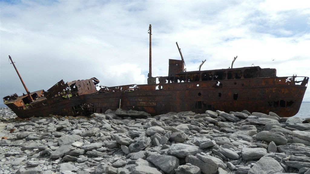 INISHEER - het scheepswrak Plassey