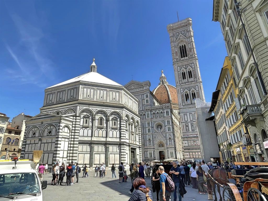 FLORENCE - het baptisterium San Giovanni en de kathedraal van Florence