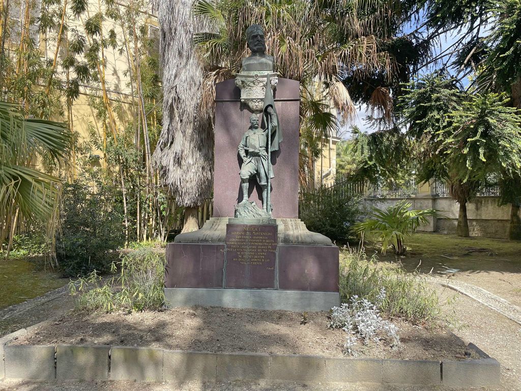 SAN REMO - een monument voor Nicola I, koning van Montenegro