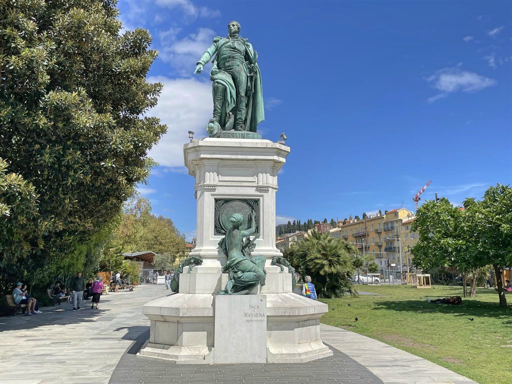 NICE - een monument ter ere van maarschalk André Masséna (1758-1817)