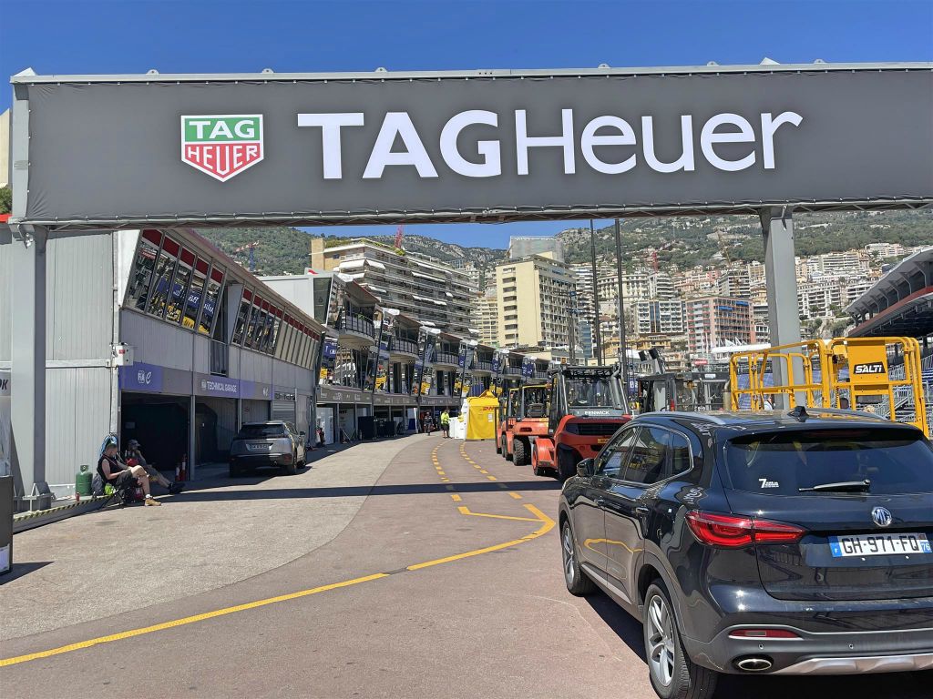 MONACO - de pitstraat  van de ePrix van Monte Carlo