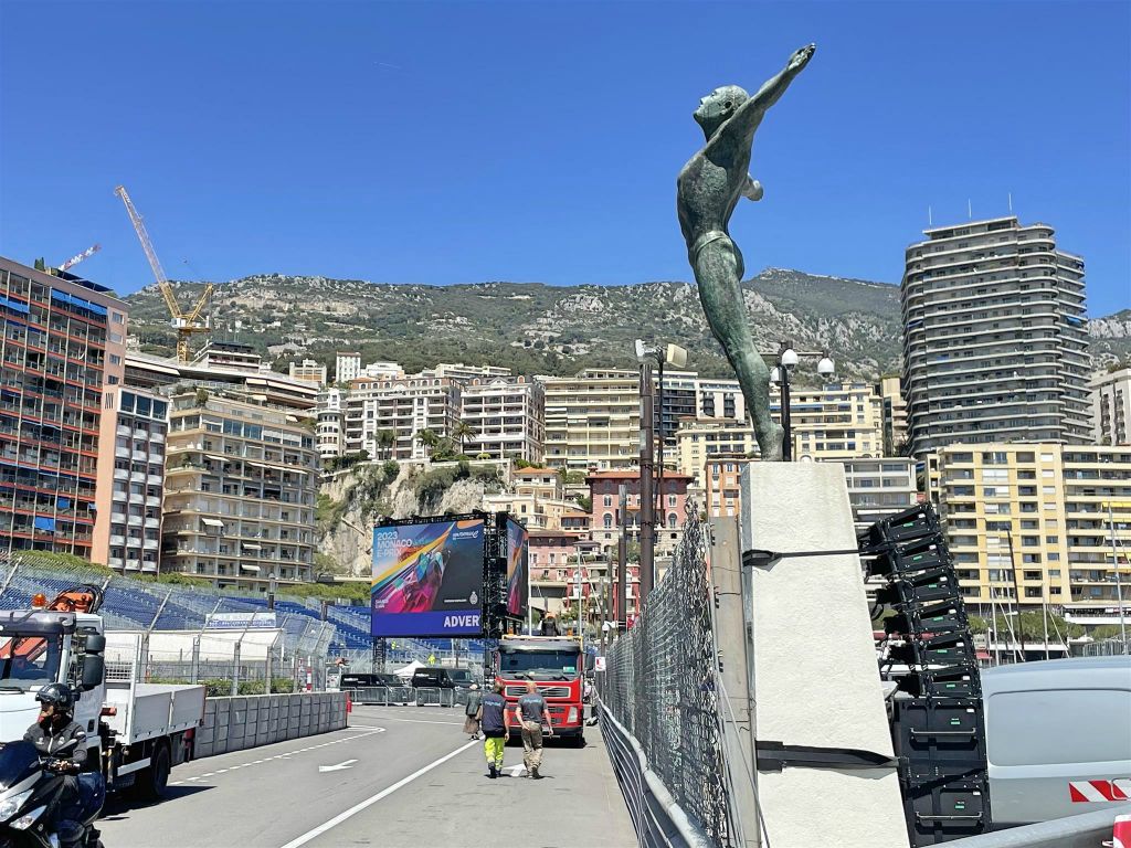 MONACO - een kunstwerk bij het Rainier III Nautisch stadion