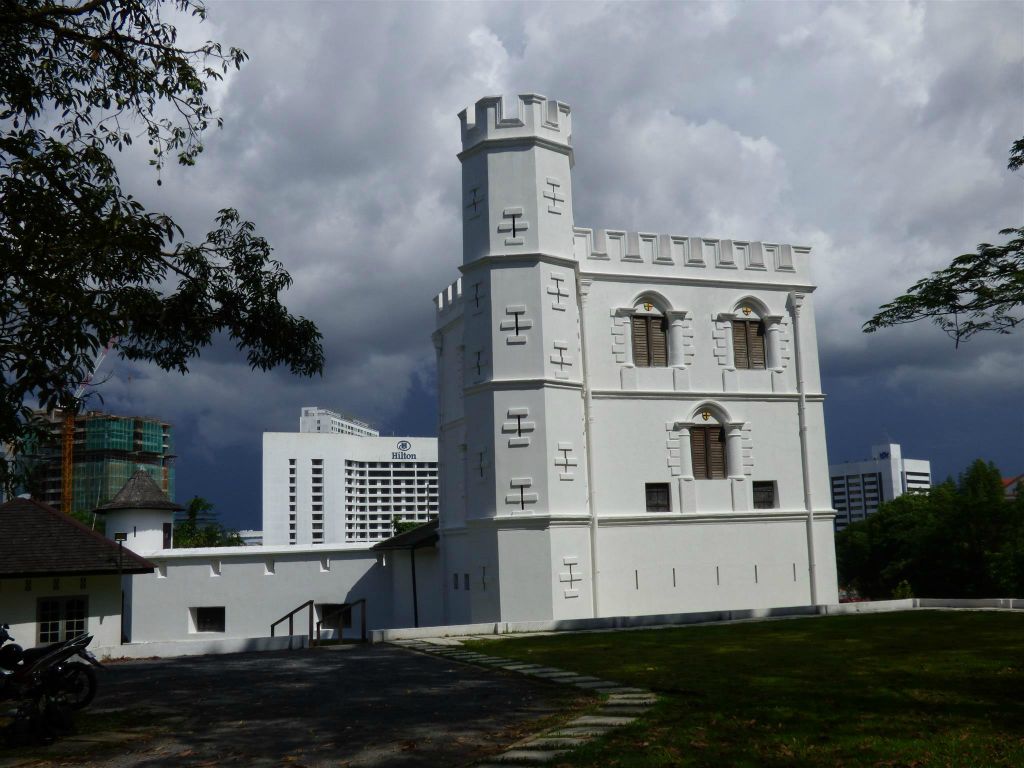 KUCHING - het Fort Margherita, een oude fort uit 1879 gebouwd door Charles Brooke Rajah van Sarawak
