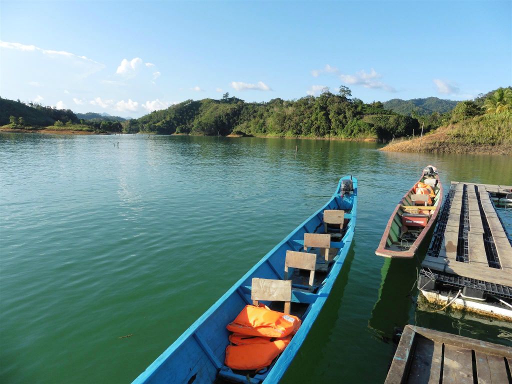BATANG AI NATIONAL PARK - het uitzicht bij het eerste IBAN longhouse