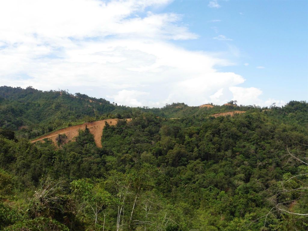 BATANG AI NATIONAL PARK - het uitzicht onderweg naar het tweede IBAN longhouse