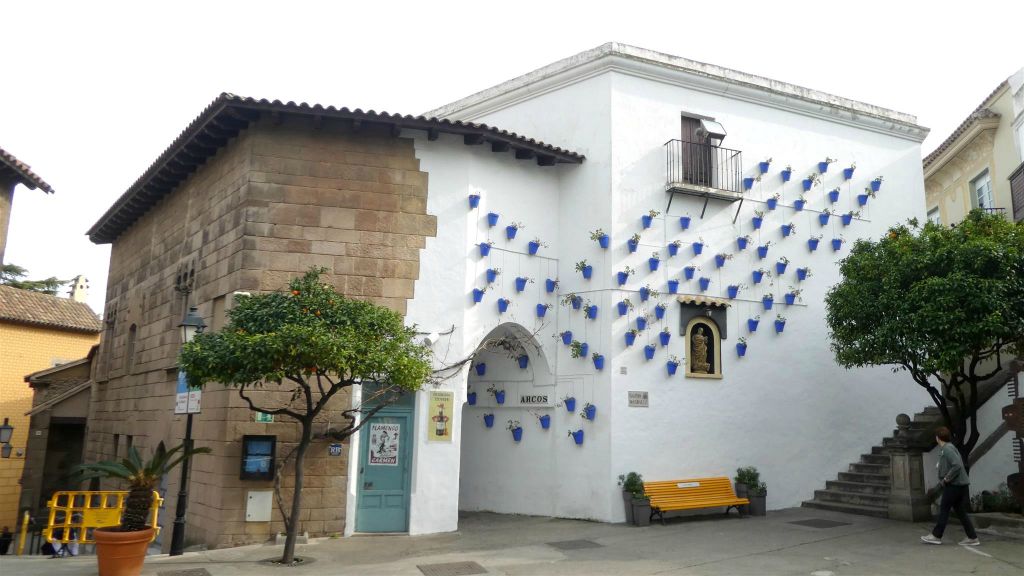BARCELONA - binnen bij het openluchtmuseum het Spaanse dorp