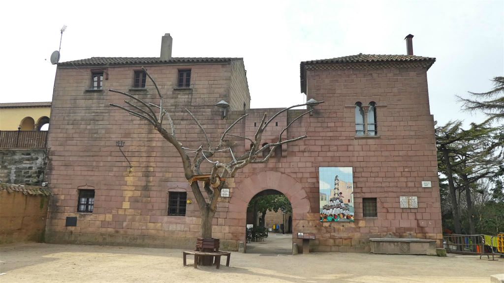 BARCELONA - binnen bij het openluchtmuseum het Spaanse dorp
