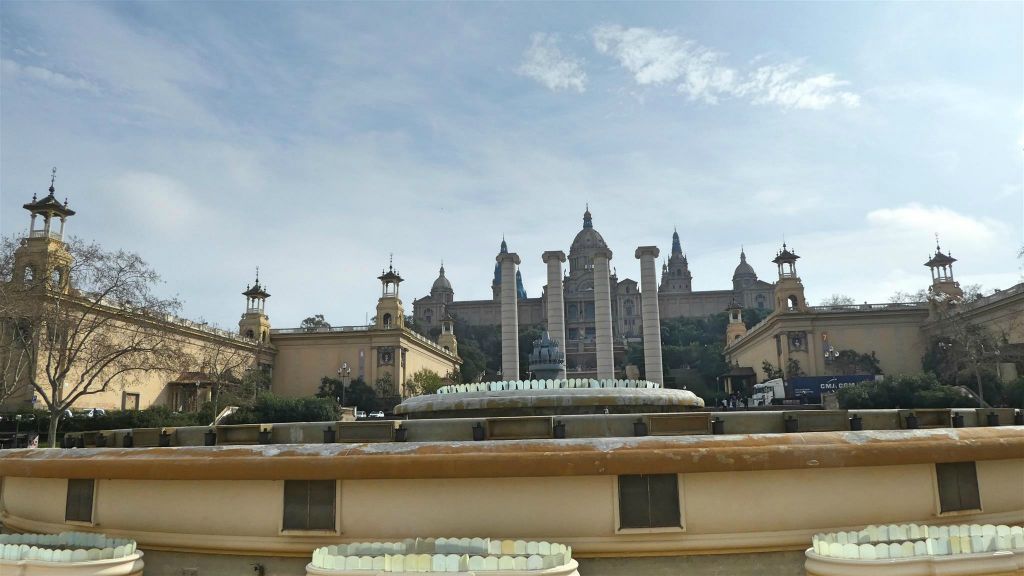 BARCELONA - de fonteinen van Montjuï