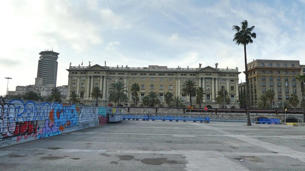 BARCELONA - een gebouw van de militaire regering