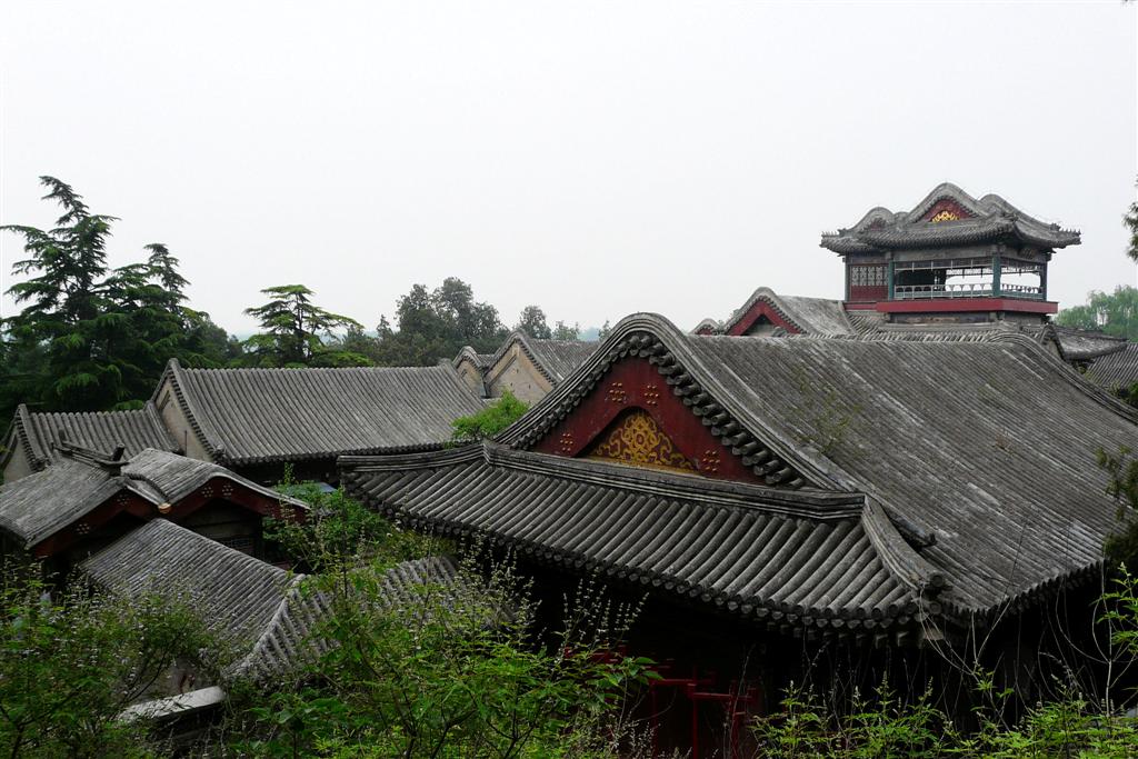 BEIJING - daken bij het zomerpaleis