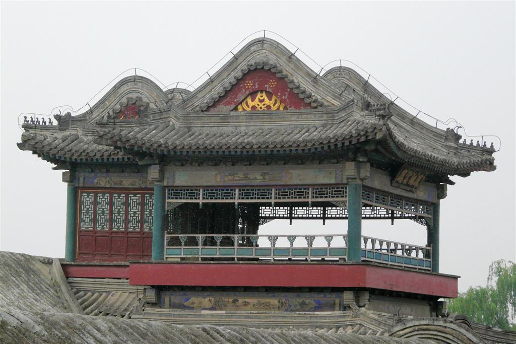 BEIJING - bovenste verdieping huis bij het zomerpaleis
