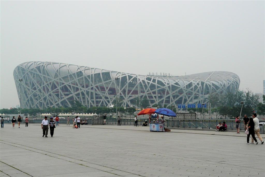 BEIJING - het olympisch stadion (bird's nest)