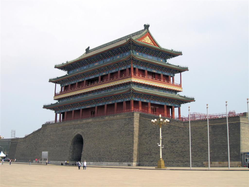 BEIJING - het Zhengyangmen poorthuis