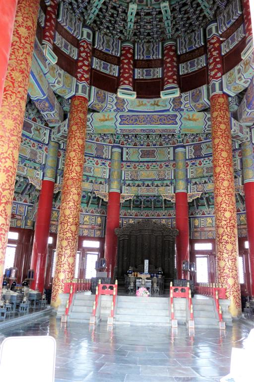 BEIJING - binnen in Qinian Dian bij de tempel van de hemel