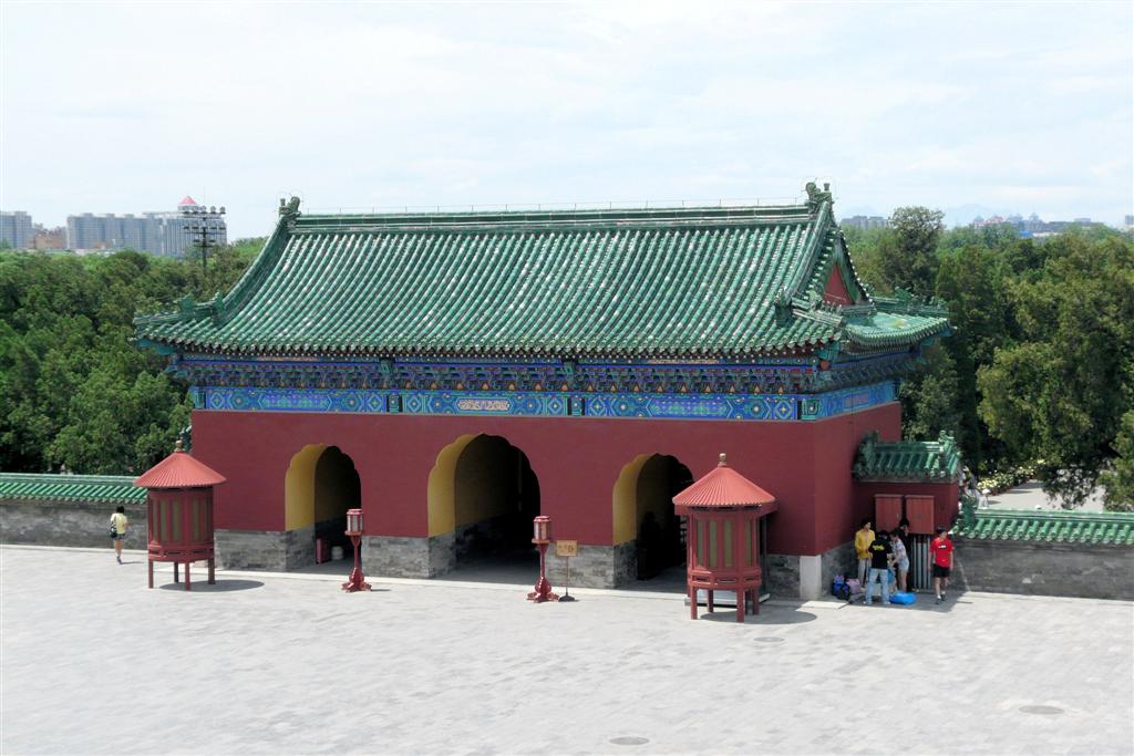 BEIJING - toegangspoort bij de tempel van de hemel