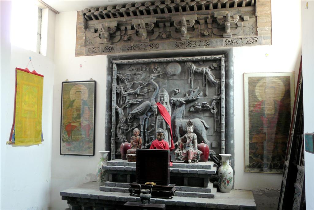 PINGYAO - steenhouwwerk van een museum