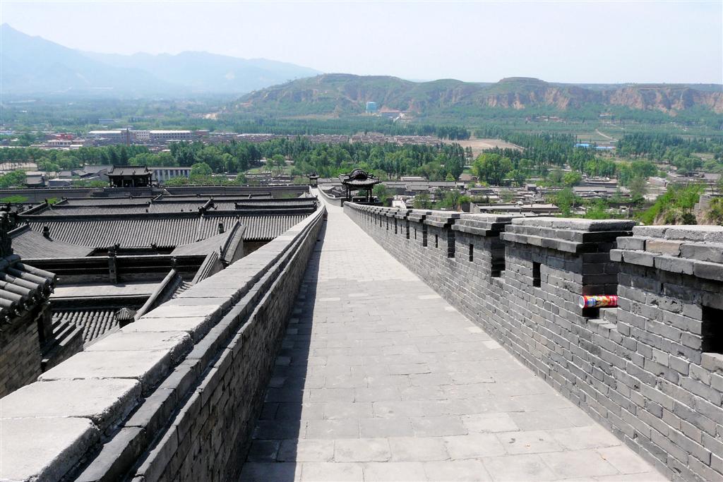 PINGYAO (Wang Family Courtyard)- op de verdedigingsmuur
