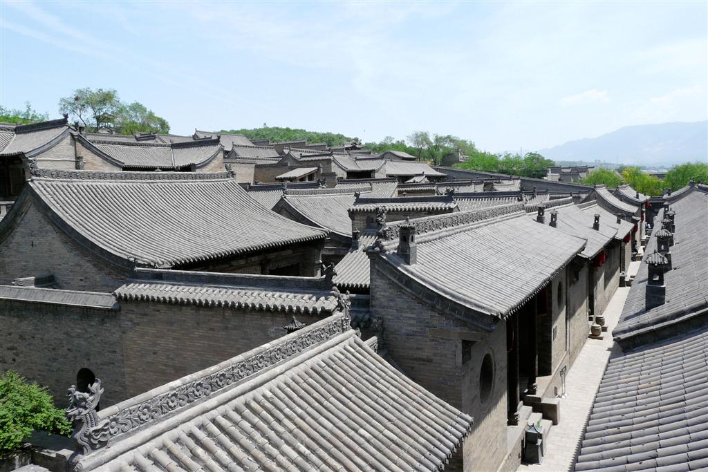 PINGYAO (Wang Family Courtyard)- uitzicht vanaf de verdedigingsmuur