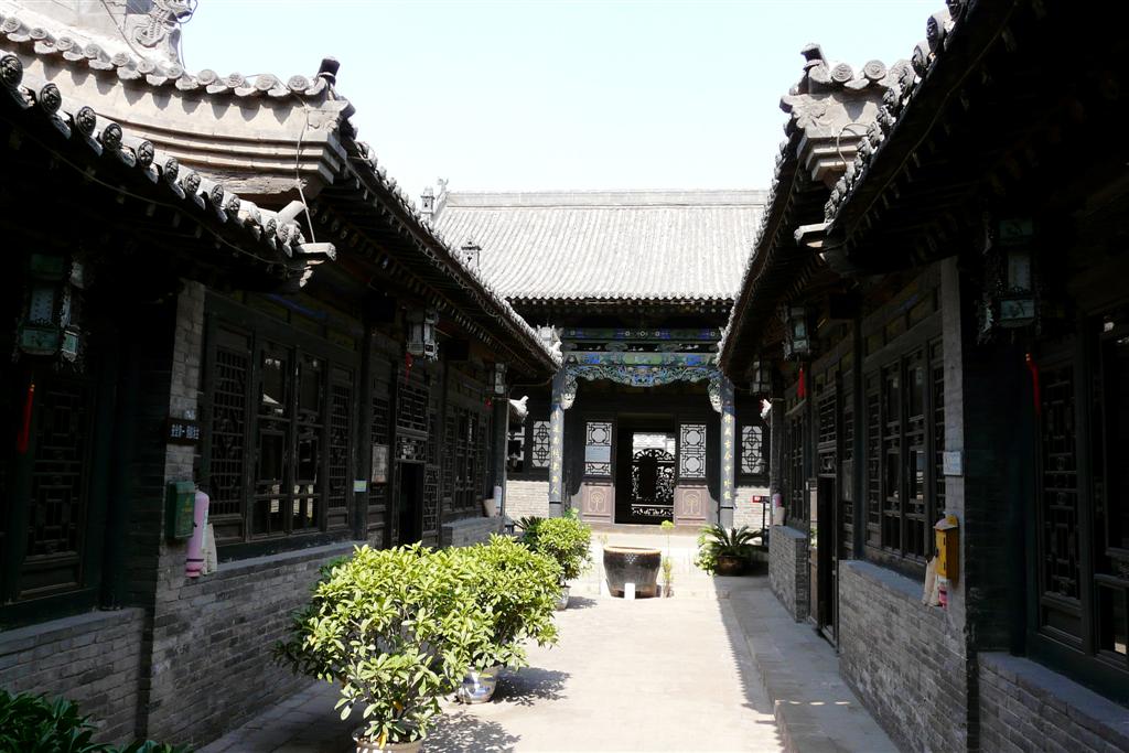 PINGYAO - binnenplaats van het kranten museum