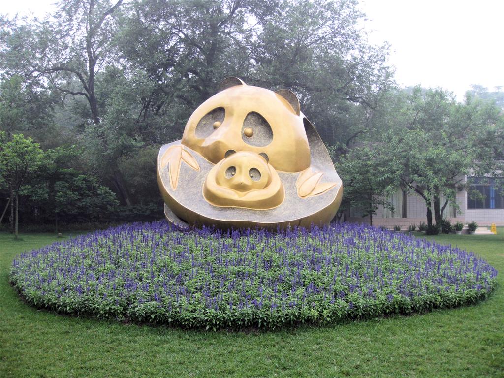 CHENGDU - beeld in het Chengdu Research Base Of Giant Panda Breeding park