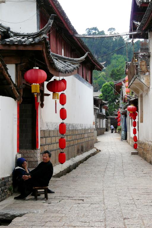 LIJIANG - steeg in het oude centrum