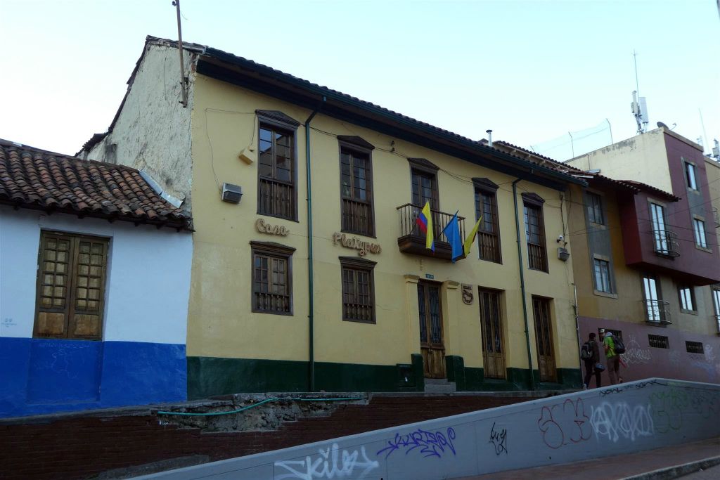 BOGOTA - het hotel Casa Platypus waar we verbleven