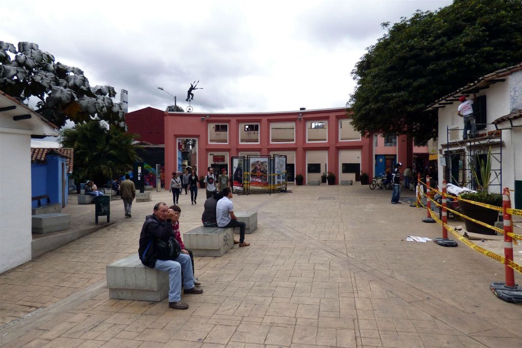 BOGOTA - het plein del Chorro de Quevedo