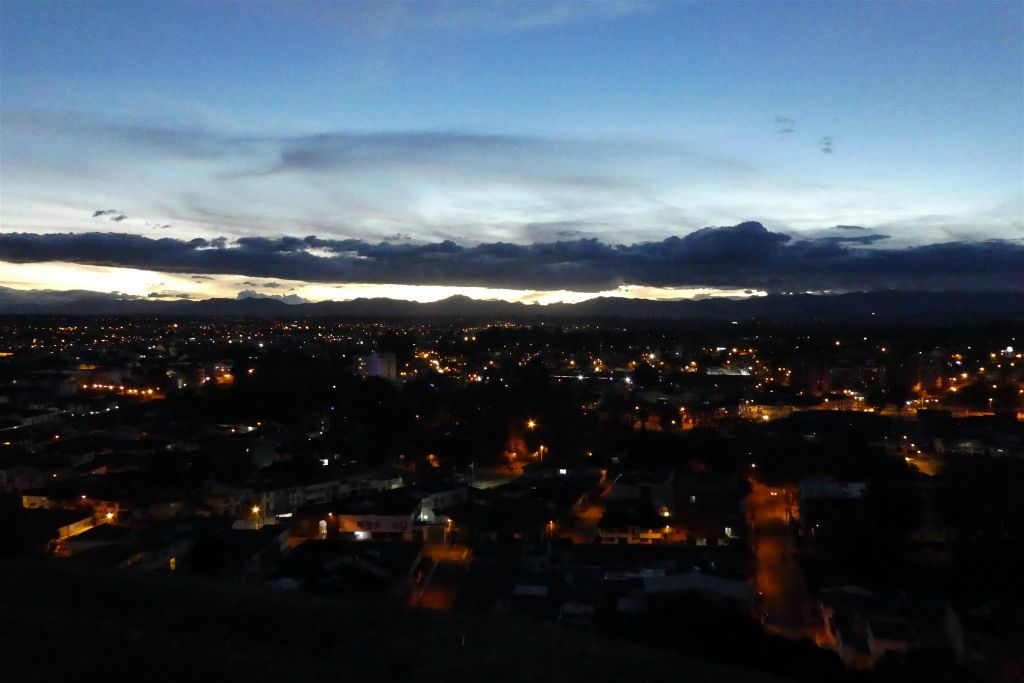 POPAYAN - het uitzicht over Popayan vanaf de Indiase pyramide El Morro del Tulcán