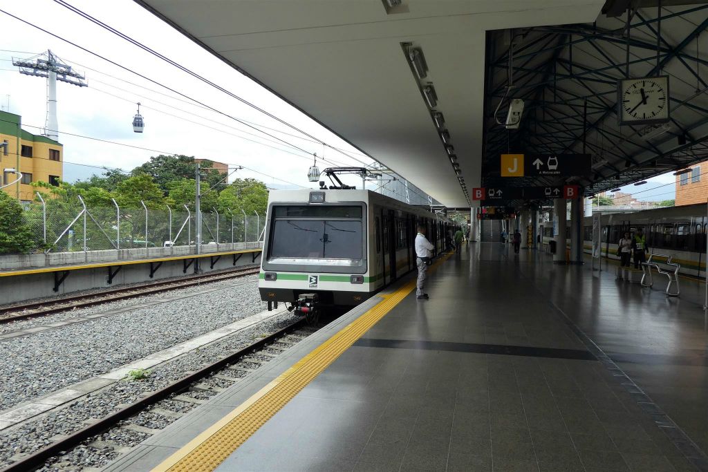 MEDELLIN - het metrostation San Javier