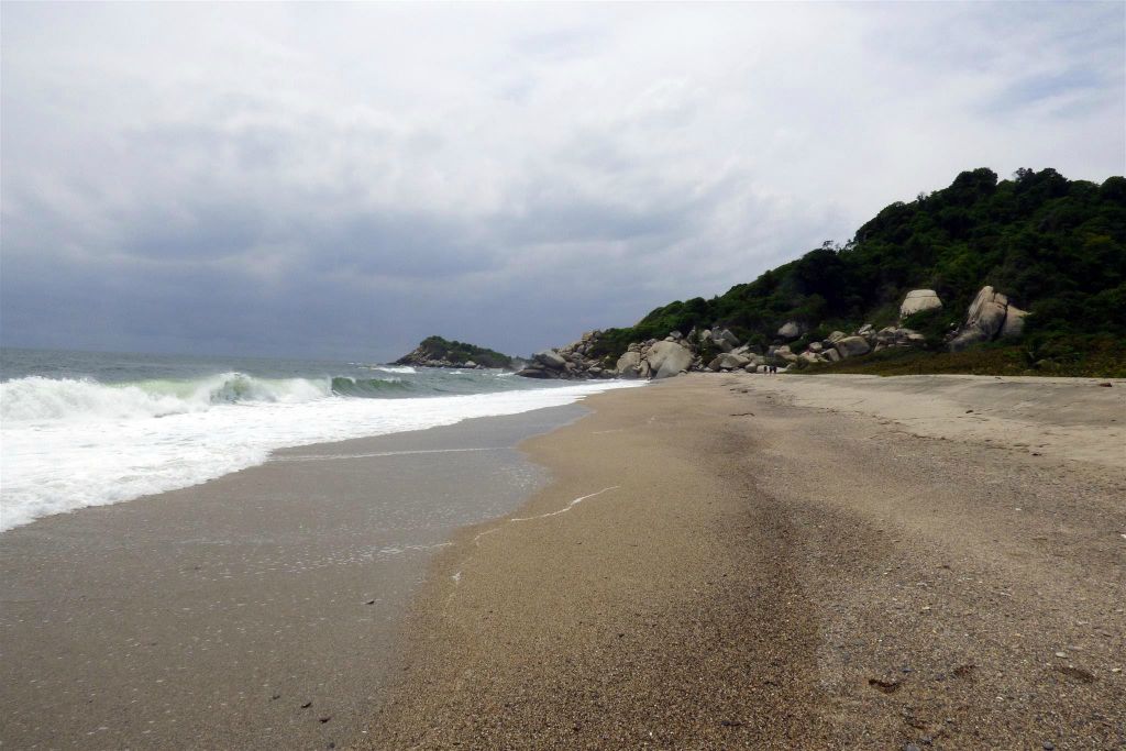 TAYRONA - een strand aan de Caribische zee bij het nationale park